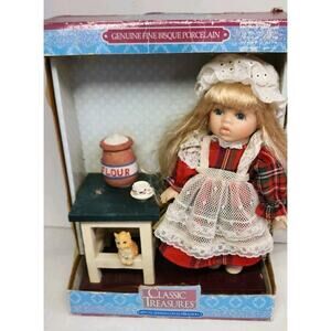 Collector's Choice Genuine Fine Bisque Porcelain Doll Near Mint Condition